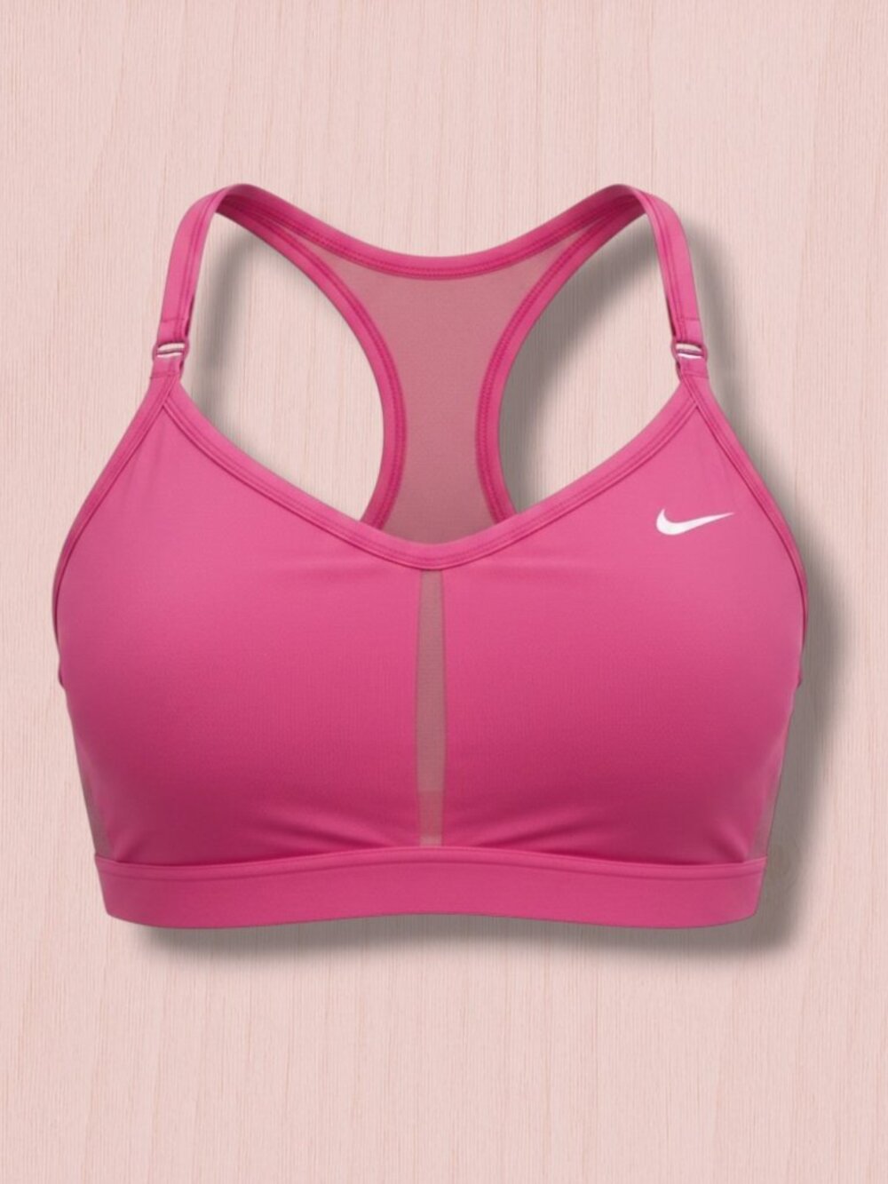 Nike Indy Playful Pink V-Neck Sports Bra 2X